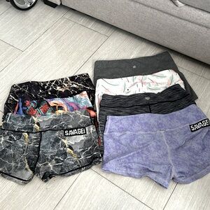 Shorts different brands size Medium inseam 3 inches
